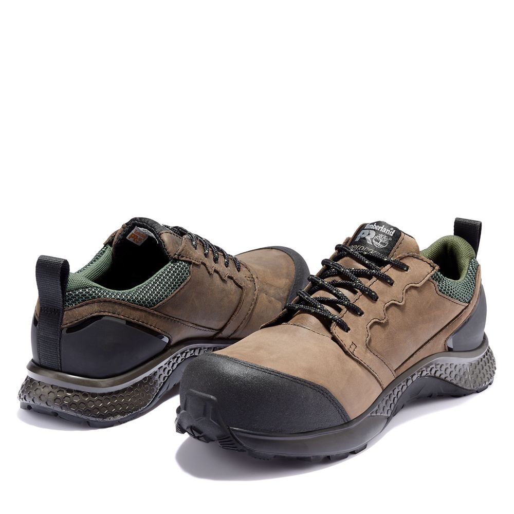 Pantofi De Lucru Timberland Barbati Maro/Negrii - Pro® Reaxion Comp Toe - Romania - VONTDJ651